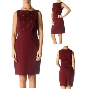 Ann Taylor Petite Beaded Sheath Dress
